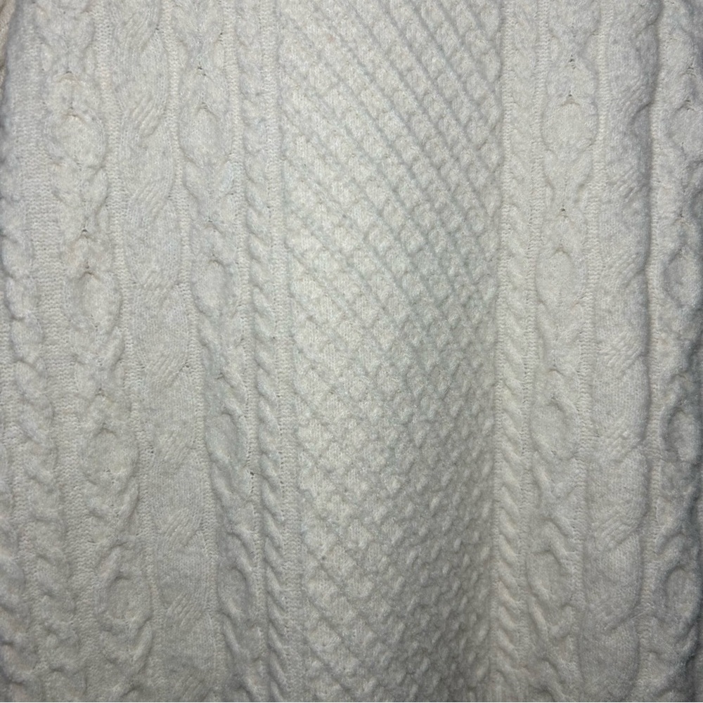Women’s Crewneck Tunic Pullover Sweater- A New Day- Cream - Picture 5 of 7